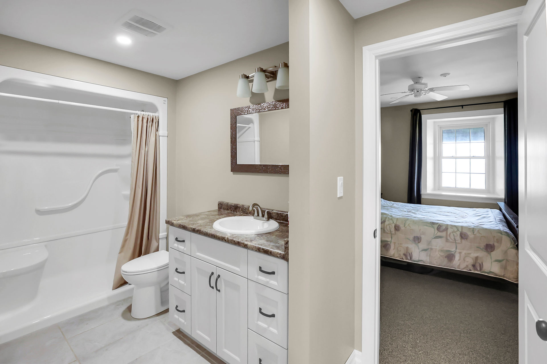Bedroom bathroom