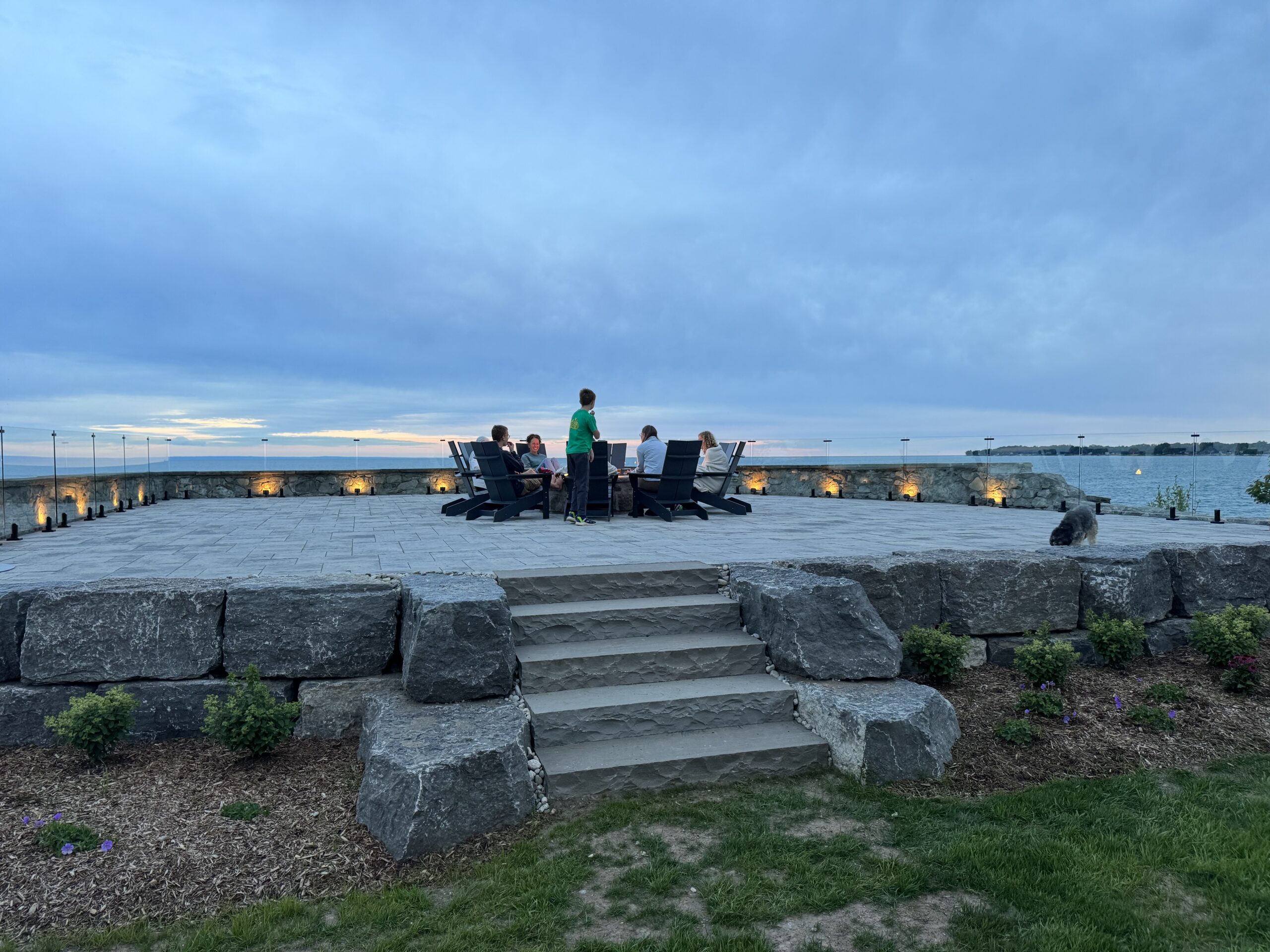 Lakeside fire table