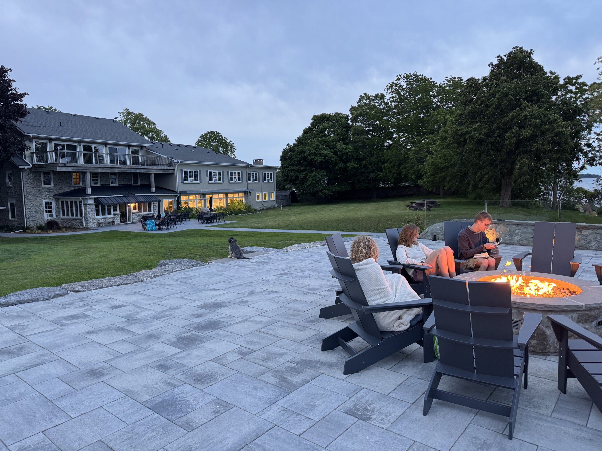 Lakeside fire table